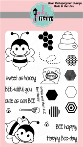 bee happy clear stamps