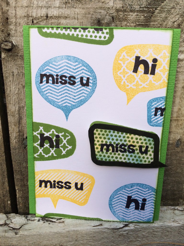 Speech Bubble Card Pop Up