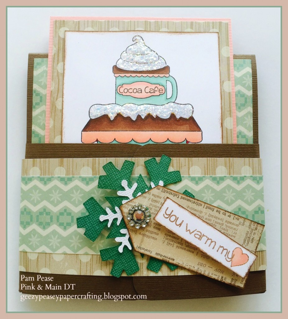 Cocoa Card front with Band