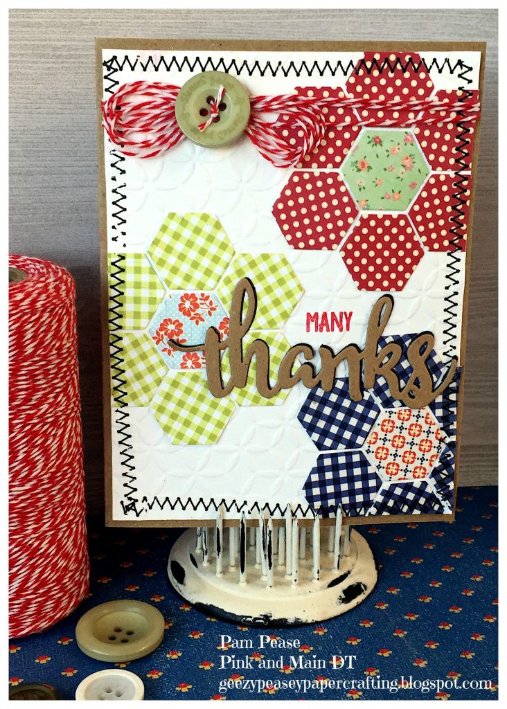 Many Thanks Quilted Card