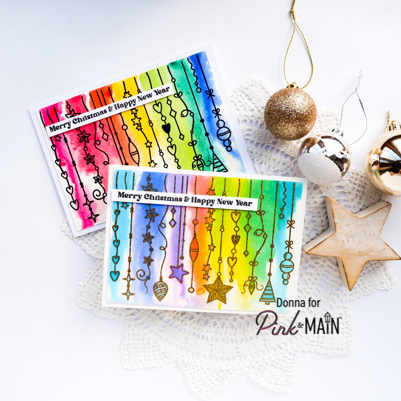 Craft Artist Pearl or Gold Fusion Ink Pad - Festive Christmas Colours