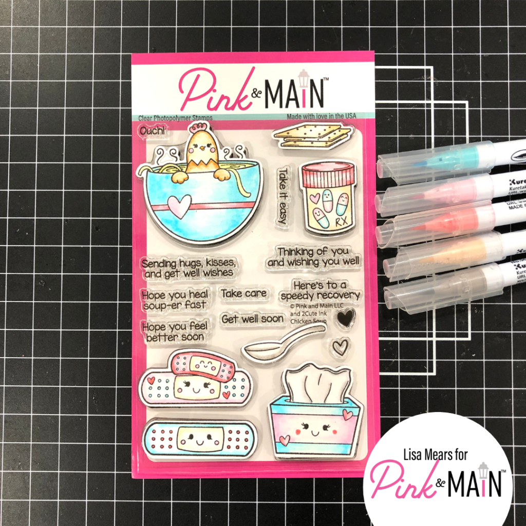 Pink and Main Chicken Soup Stamp