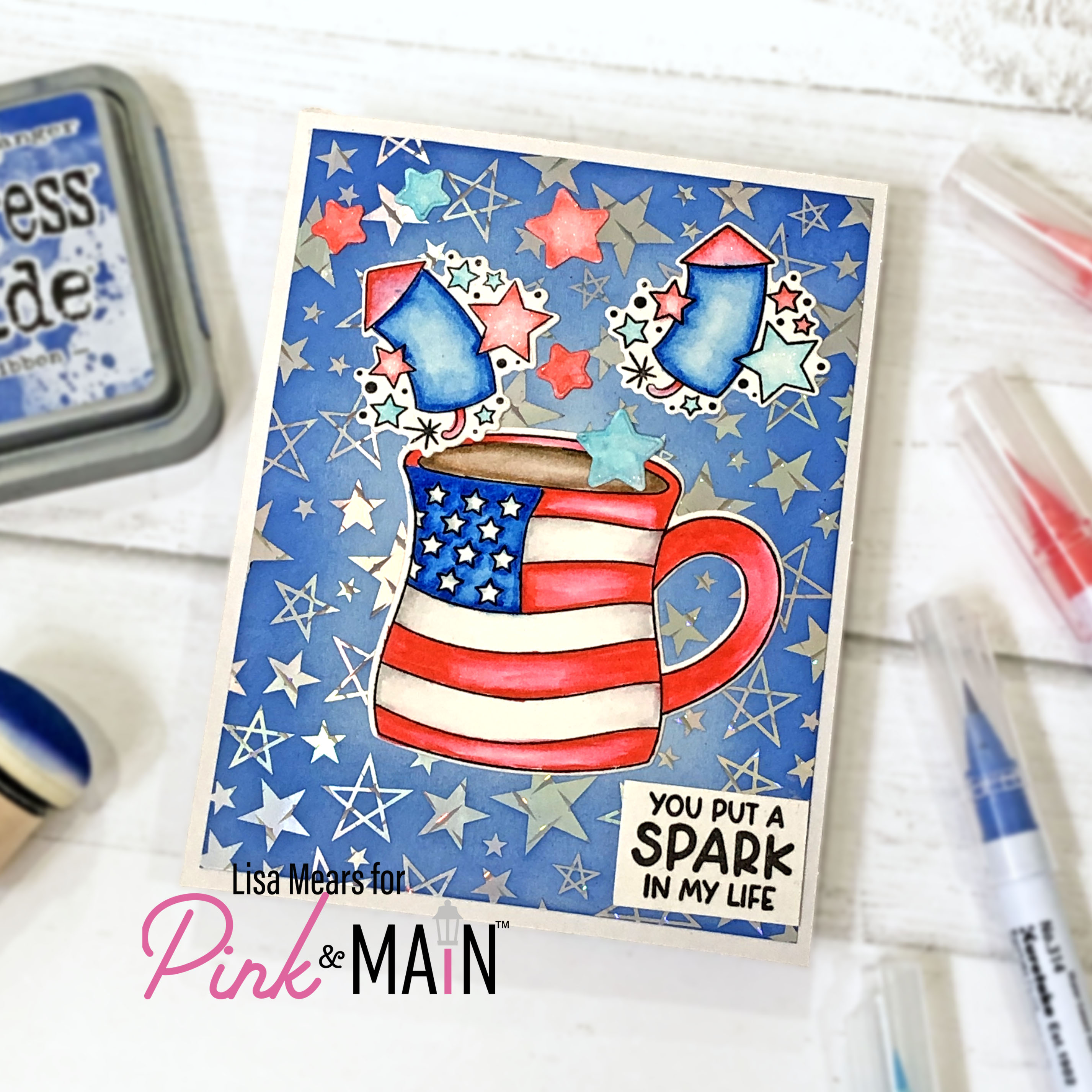 Patriotic Coffee Mug Card