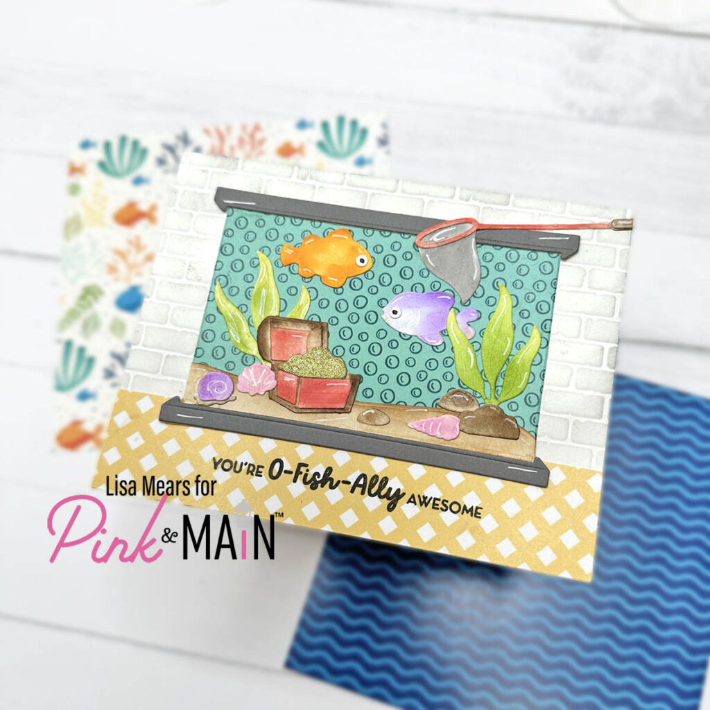 Lisa Mears - Aquarium Card Pink and Main