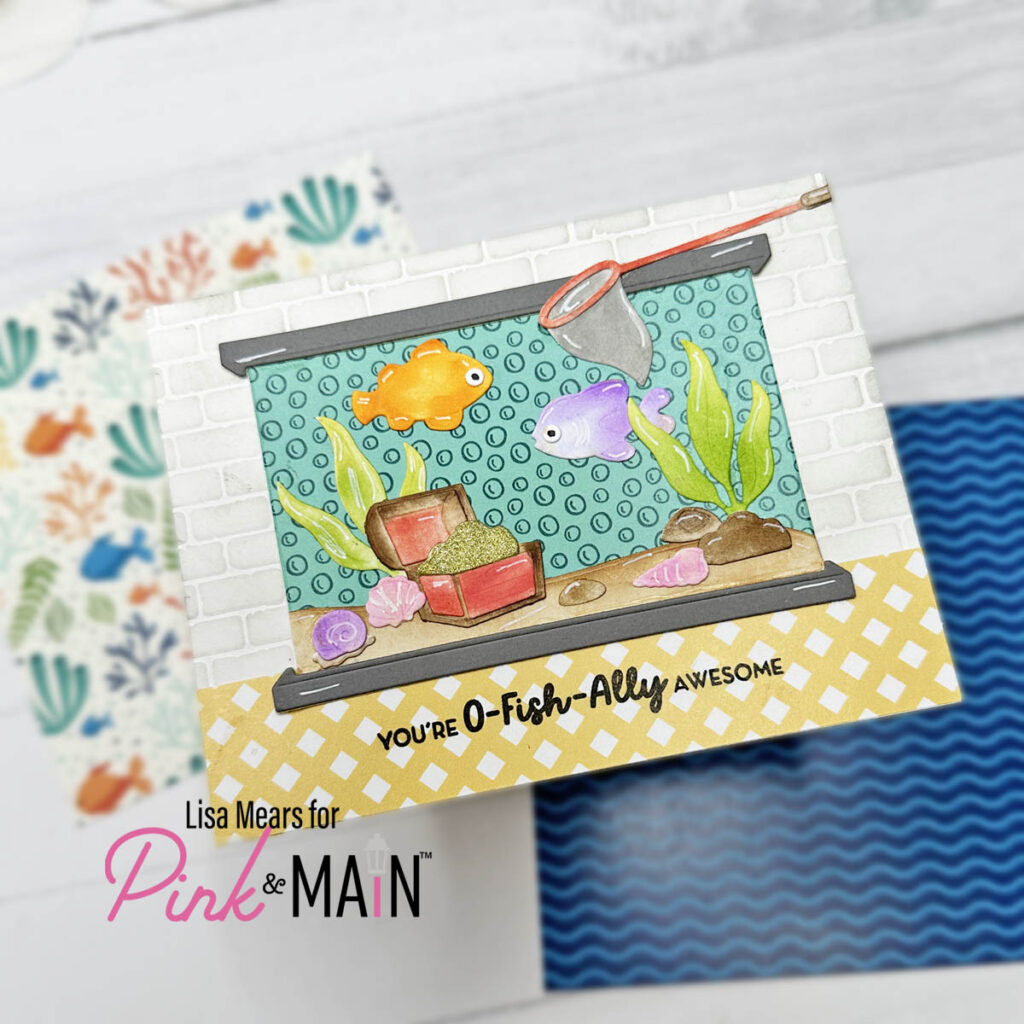 Lisa Mears - Aquarium Card Pink and Main